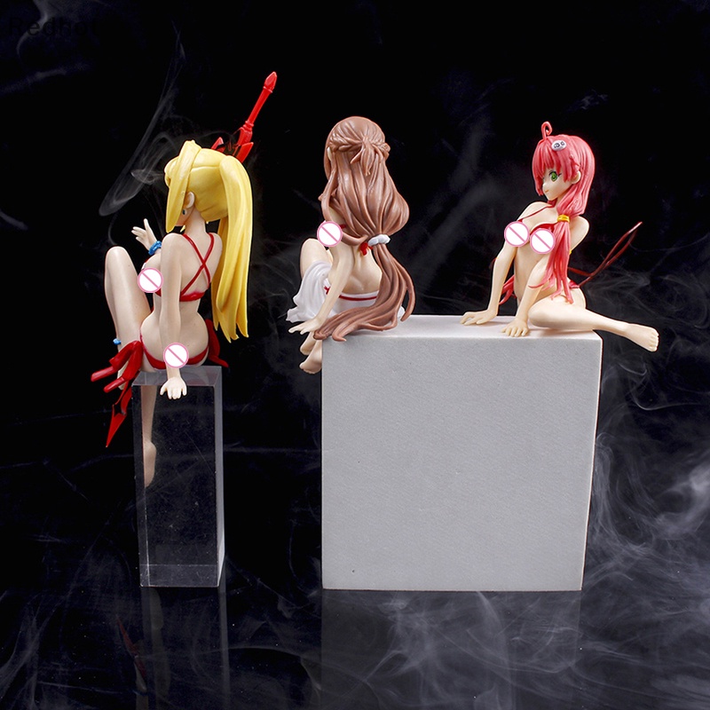 &lt; Redhot &gt; Đồ trang trí Búp Bê Nữ Anime Gợi Cảm Dễ Thương Để Bàn Trang Trí Xe Hơi