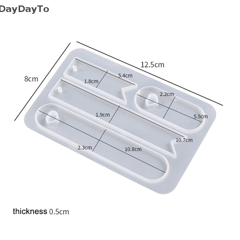 Khuôn Silicone Làm Thẻ Đánh Dấu Trang Sức Hình Tam Giác DIY