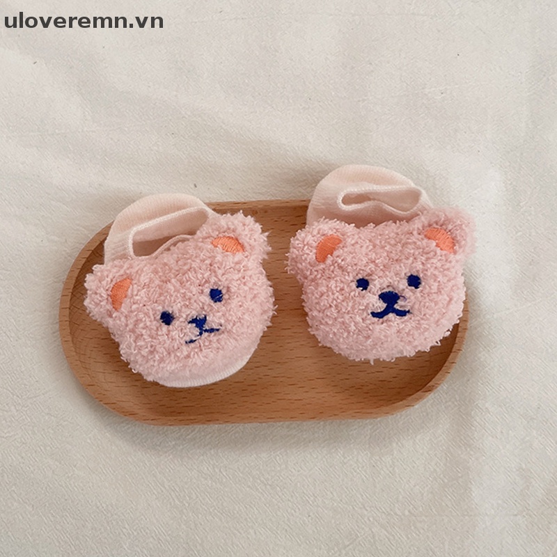 Vớ Cổ Thuyền Họa Tiết Gấu Hoạt Hình Dễ Thương Cho Bé Gái