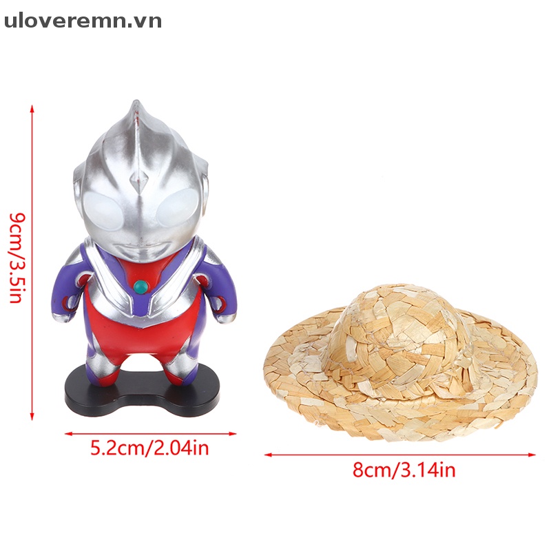 1 Bộ Đồ trang trí Ultraman Phiên Bản Q 9cm Trang Trí Xe Hơi