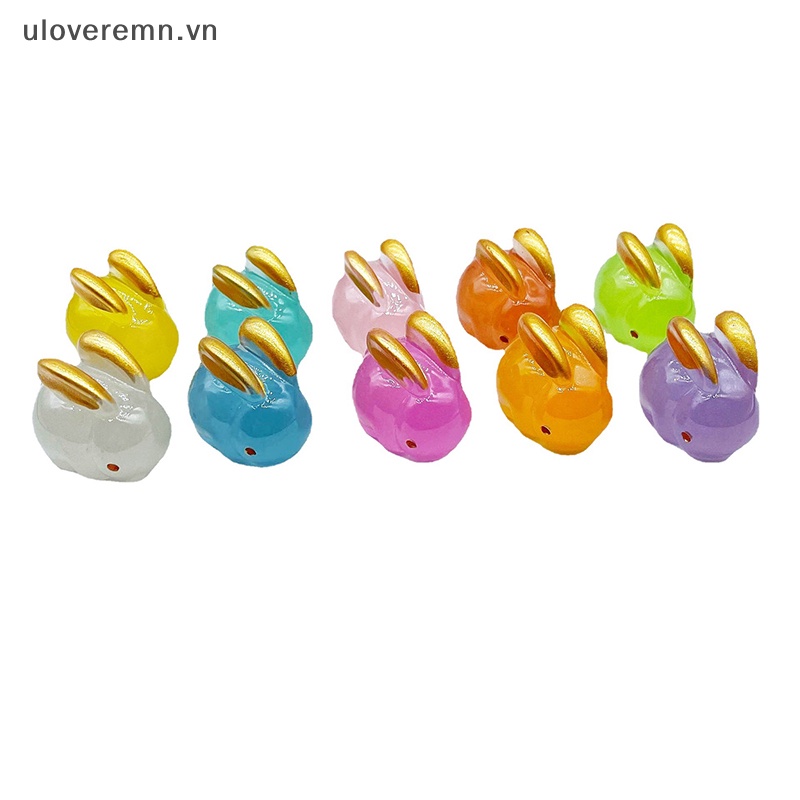 1 Mô Hình Thỏ Nhựa Phát Quang Trang Trí Vườn Nhà