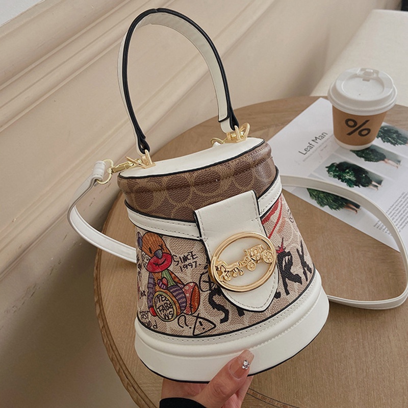 Túi Đeo Vai In Họa Tiết graffiti Phong Cách Phương Tây Thời Trang Cao Cấp Cho Nữ