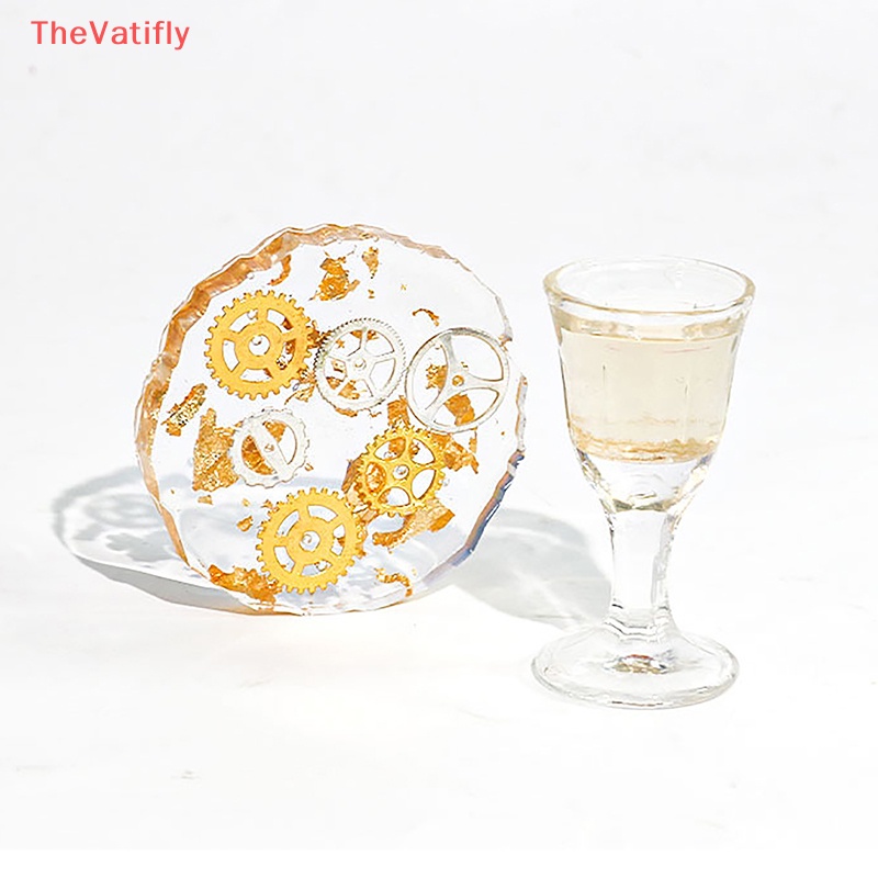 [Thevalifly] Khuôn Silicone Làm Đế Lót Ly Tròn 8 Ngăn DIY Trang Trí Nội Thất Nhà Bán Chạy