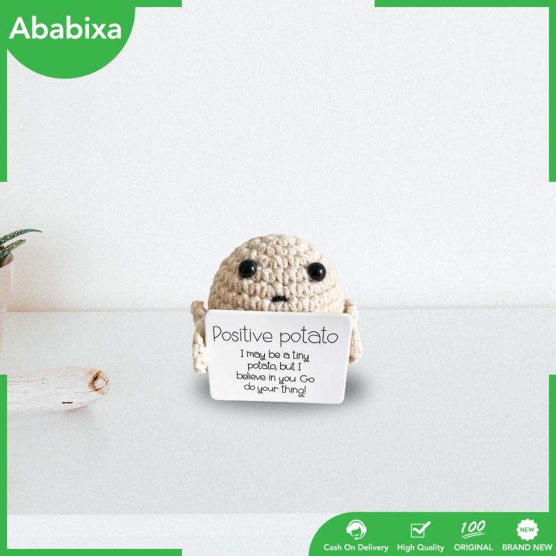 Búp Bê Đan Len Hình Khoai Tây Chiên [Ababixa] Dễ Thương Vui Nhộn Làm Quà Tặng Cho Xe Hơi / Văn Phòng / Bàn Làm Việc