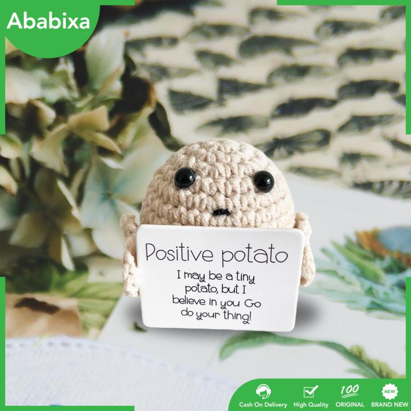 Búp Bê Đan Len Hình Khoai Tây Chiên [Ababixa] Dễ Thương Vui Nhộn Làm Quà Tặng Cho Xe Hơi / Văn Phòng / Bàn Làm Việc
