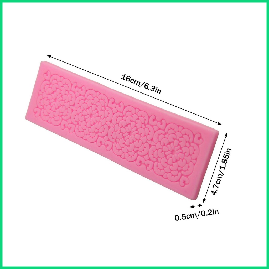 Khuôn Silicone Làm Bánh Trang Trí Họa Tiết Ren Cho Tiệc Cưới / Lễ Hội