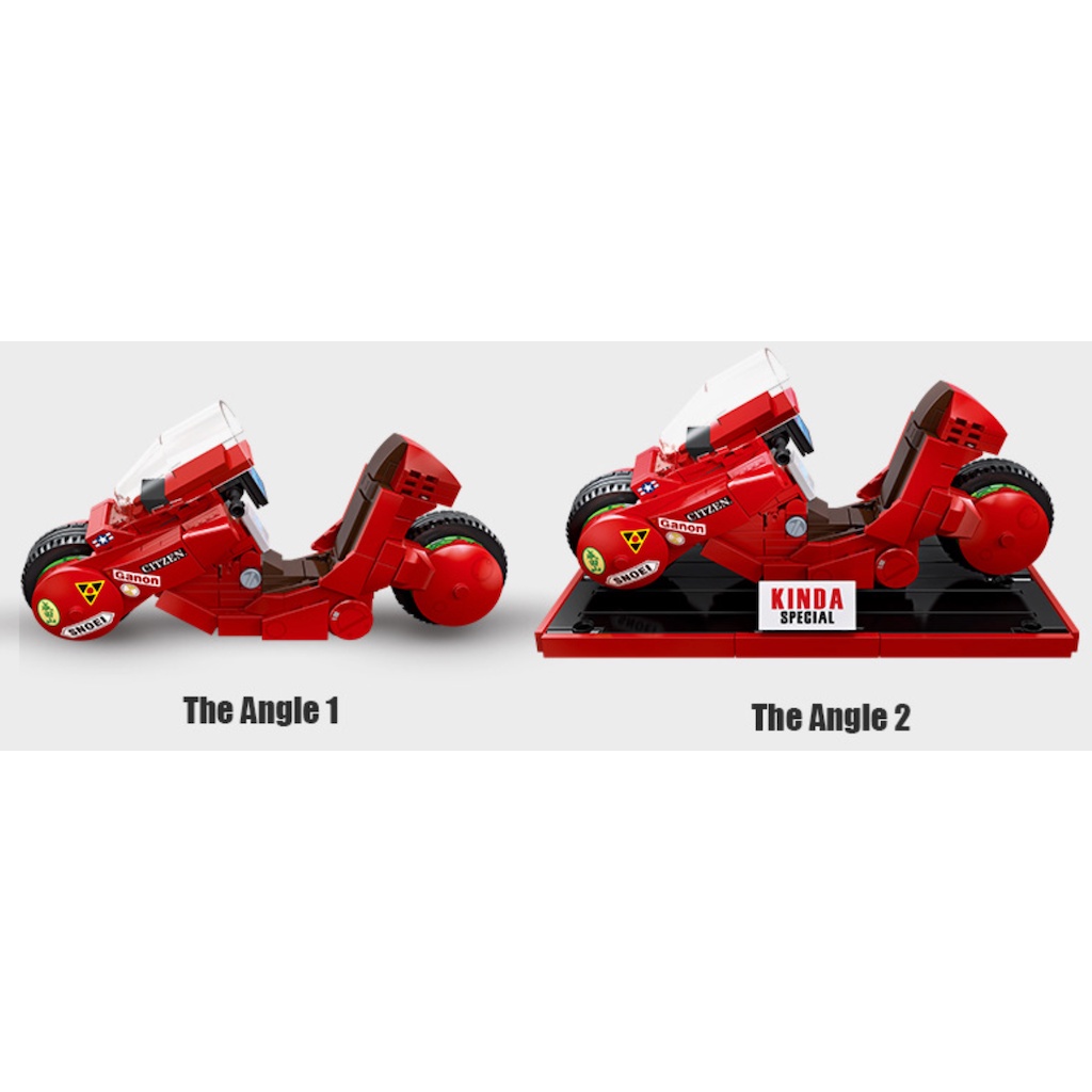 Bộ 231 Mô Hình Xe Máy Akira Đồ Chơi Giáo Dục Cho Bé DIY Mới