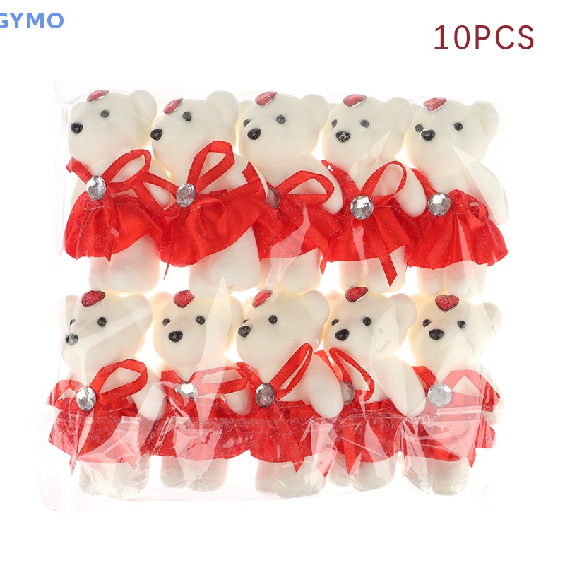 Set 10 Búp Bê Gấu Bông Hoạt Hình 12cm Trang Trí Tiệc
