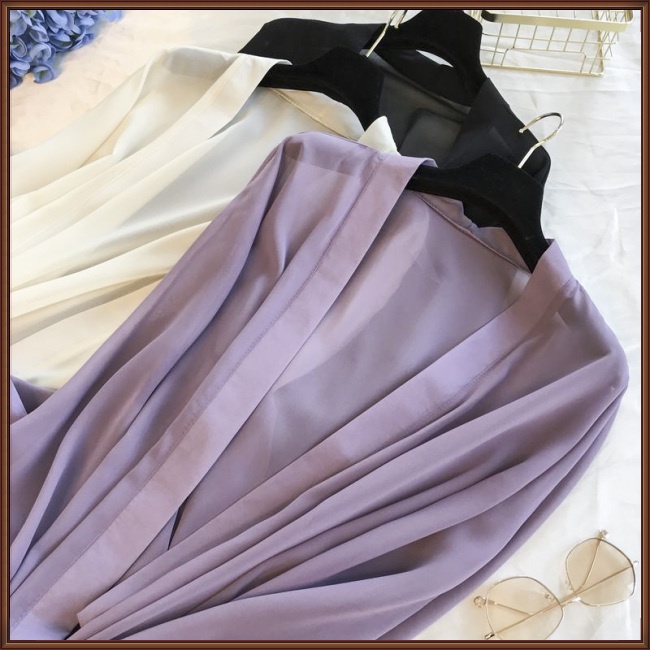 Áo Khoác Cardigan Mỏng Dáng Rộng Dài Vừa Thời Trang Mùa Hè Cho Nữ