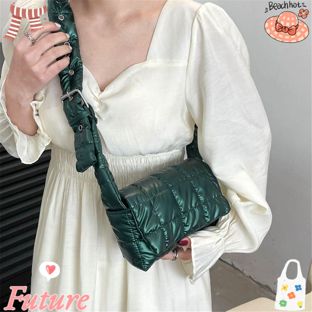 Túi Đeo Vai Họa Tiết Kẻ Sọc Thời Trang Mùa Đông Cho Nữ