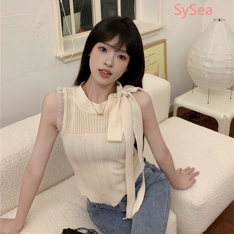 Áo Hai Dây Thắt Nơ Quyến Rũ Thời Trang Hè Cho Nữ