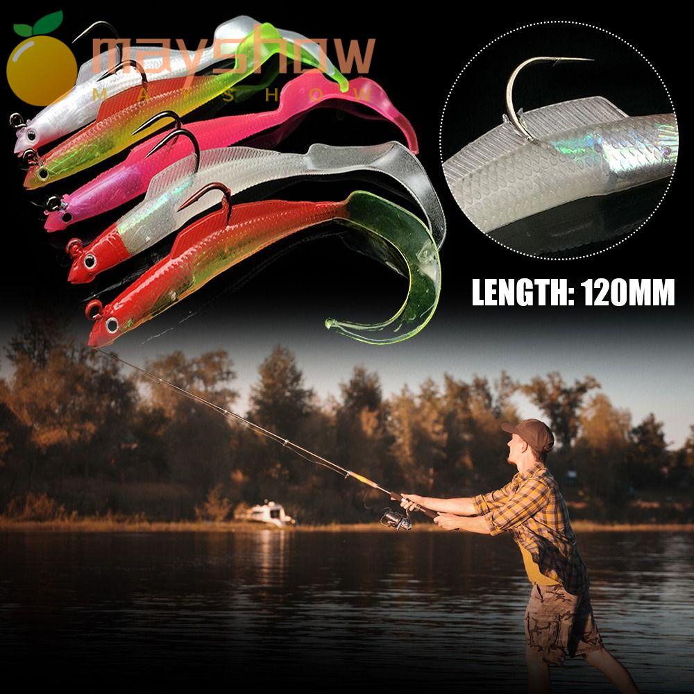 Set 5 Mồi Câu Cá Giả Mềm 12cm 8.5g Tiện Lợi