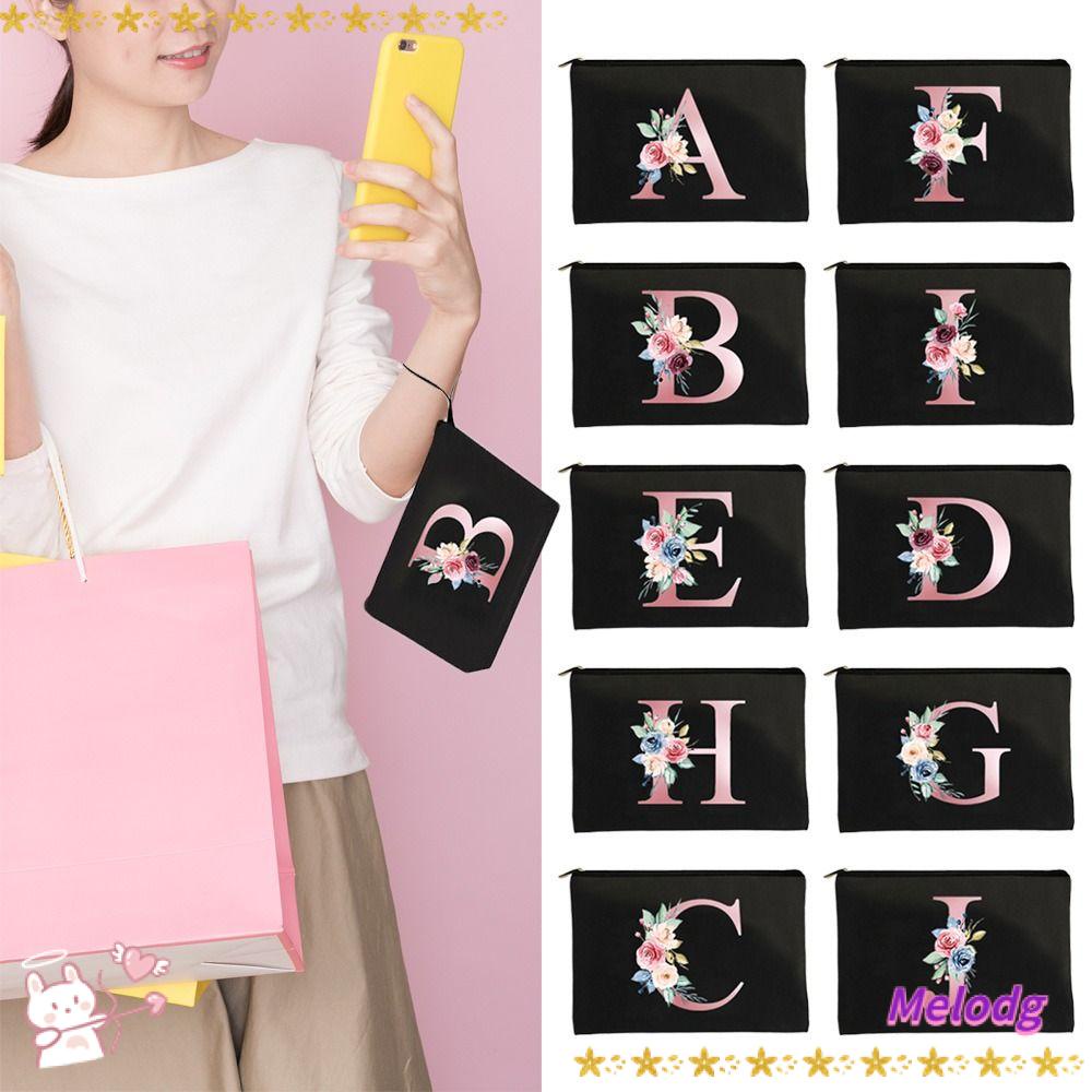 Túi Đựng Mỹ Phẩm Sức Chứa Lớn In Họa Tiết Chữ Thời Trang Cho Nữ