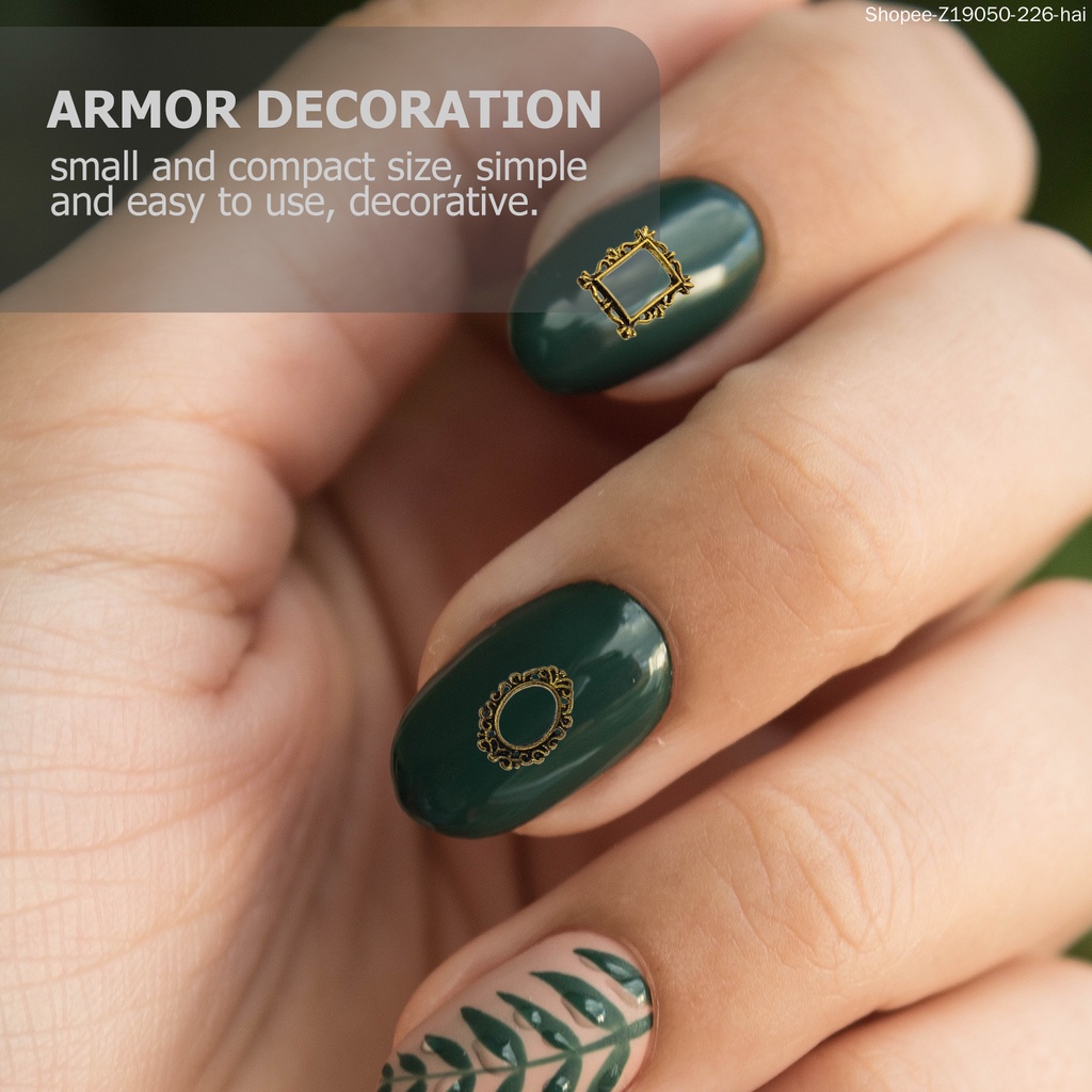 Set 40 Khung Hình Vuông Trang Trí Móng Tay