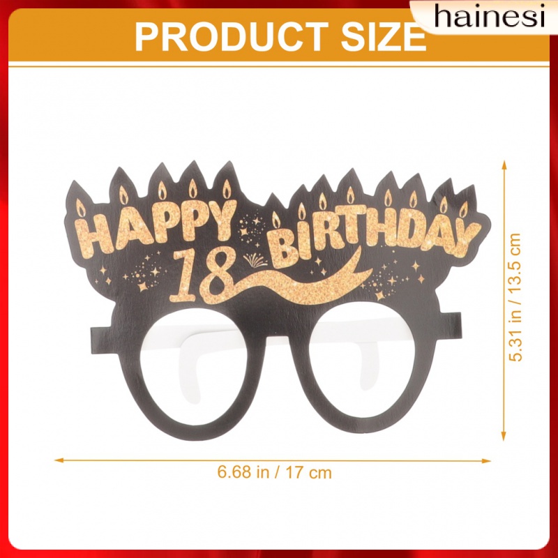 Set 6 Cặp Kính Mát 18th 40th Phong Cách Hipster Dành Cho Nam