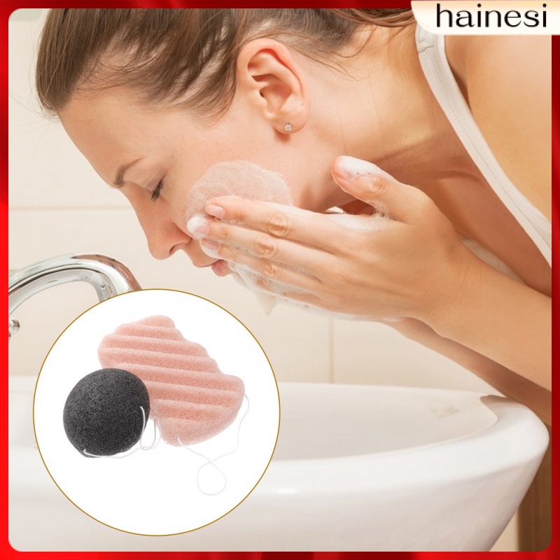 Set 2 Mút Tắm Rửa Mặt Làm Sạch Sâu Tiện Dụng