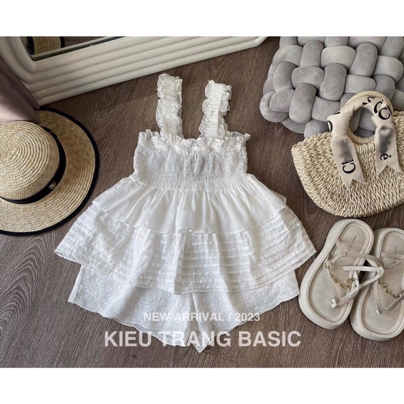 Set áo dây thô quần sooc