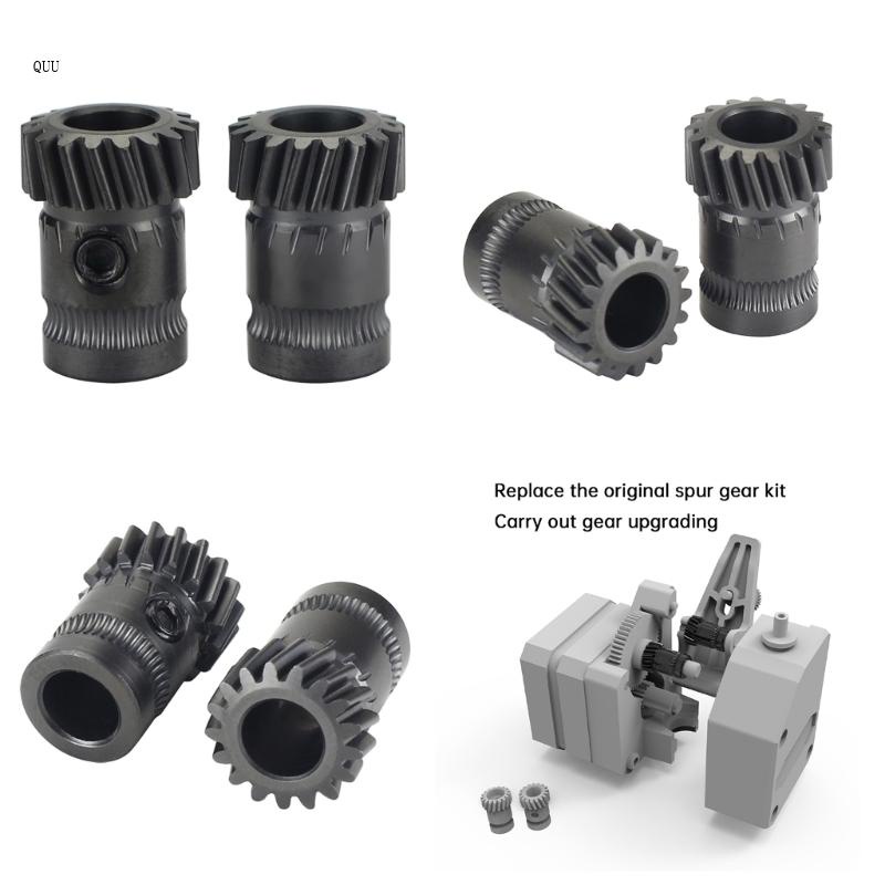 Bánh Răng Nâng Cấp Bánh Răng Kép Bằng Thép Độ Cứng Cao Cho Máy Đùn Mini V1 V2 Sherpa