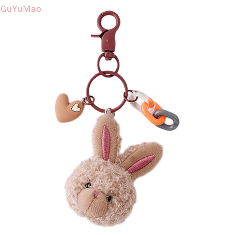 1 Móc Khóa Thỏ Nhồi Bông Hoạt Hình Đáng Yêu