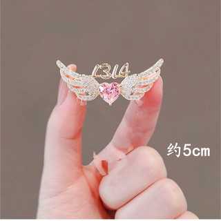 Ghim cài áo hình cánh thiên thần đính đá nhân tạo thời trang