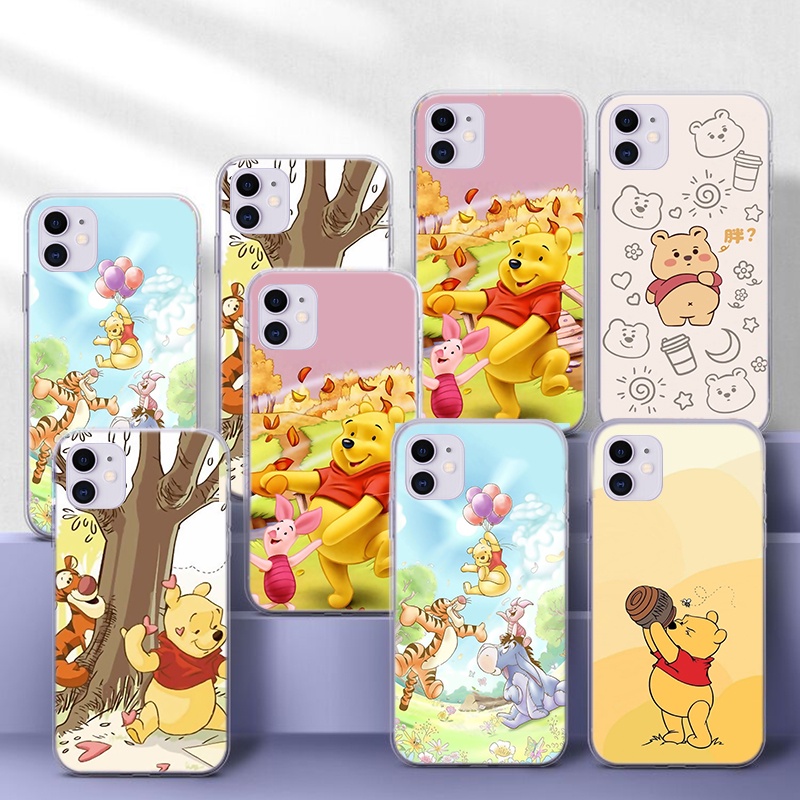 Ốp Điện Thoại TPU Mềm Trong Suốt Hình Winnie the Pooh Cho OPPO A8 A31 A83 A1 A93 A94 A95 F19 PRO PLUS Reno 5 Lite 5F 5Z 120WES Dễ Thương