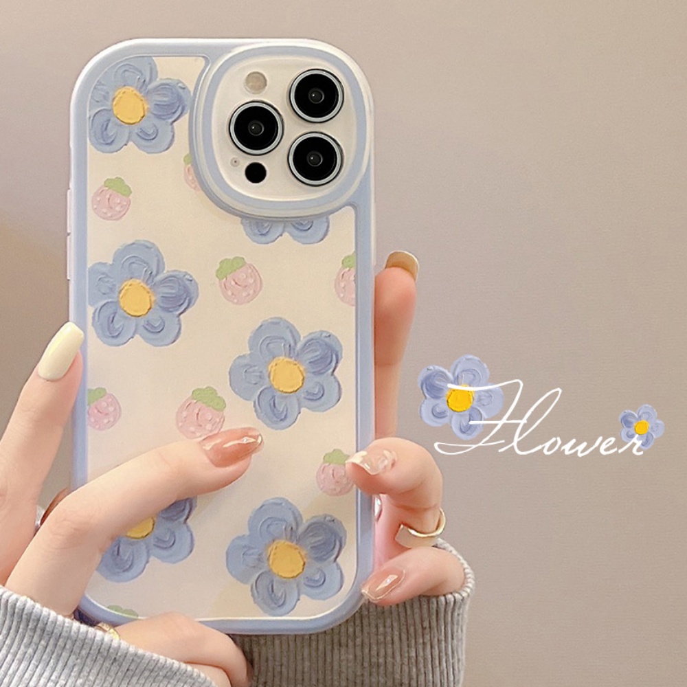 Ốp Điện Thoại TPU Mềm Chống Bụi Họa Tiết Hoa Mùa Hè Cho IPhone 14 Pro Max 13 12 11 Pro Max XS XR 7 8 Plus