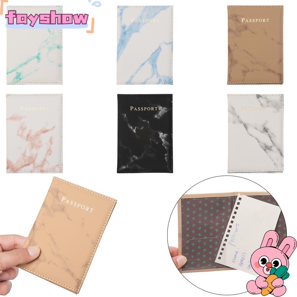 Ví Da PU Đựng Hộ Chiếu Họa Tiết Đá Hoa Cương Chống Thấm Nước