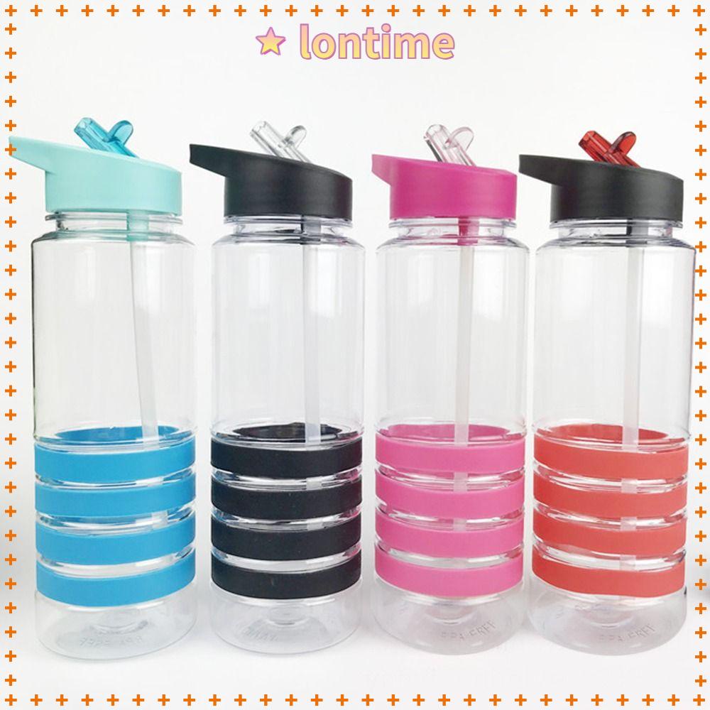 Bình Nước Thể Thao Không BPA Kèm Ống Hút Chống Rò Rỉ