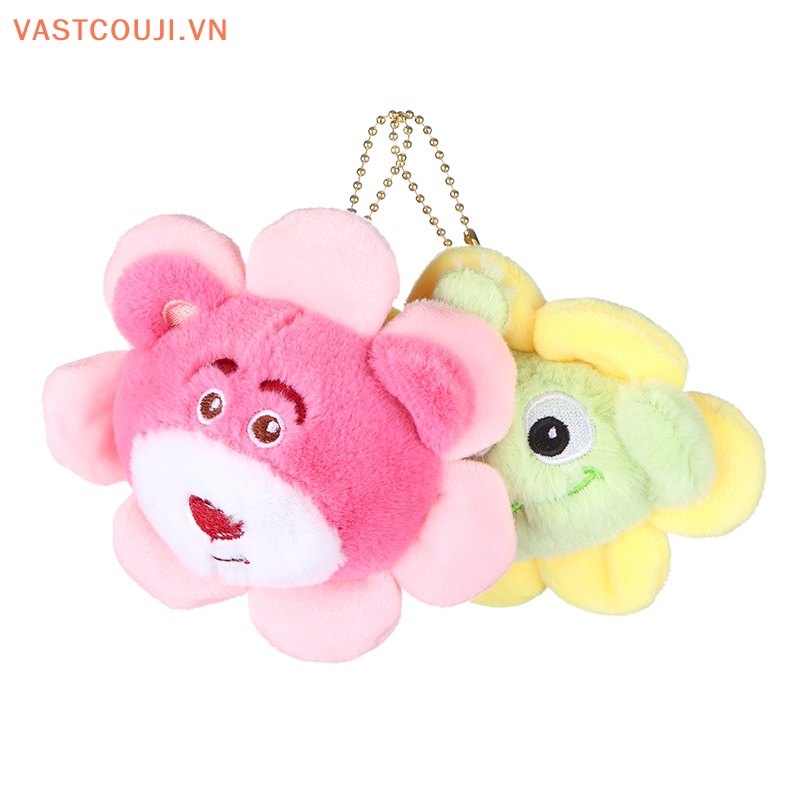 Móc Khóa Hình Đồ chơi nhồi bông Mặt Trời / Gấu / Vịt Đáng Yêu