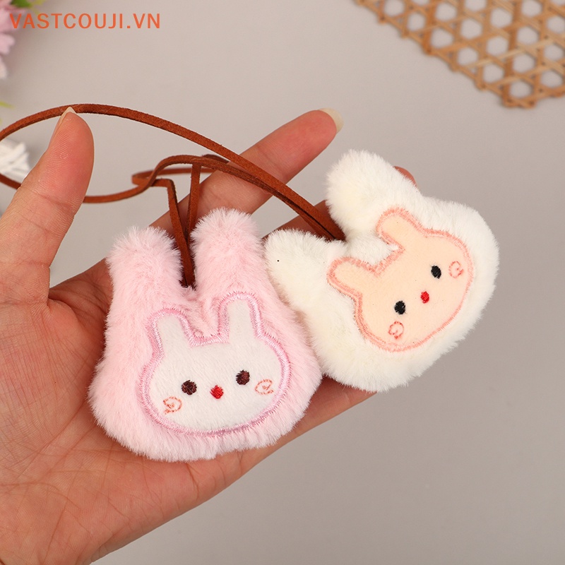 Móc Khóa Thỏ Nhồi Bông Nhỏ Nhắn Dễ Thương