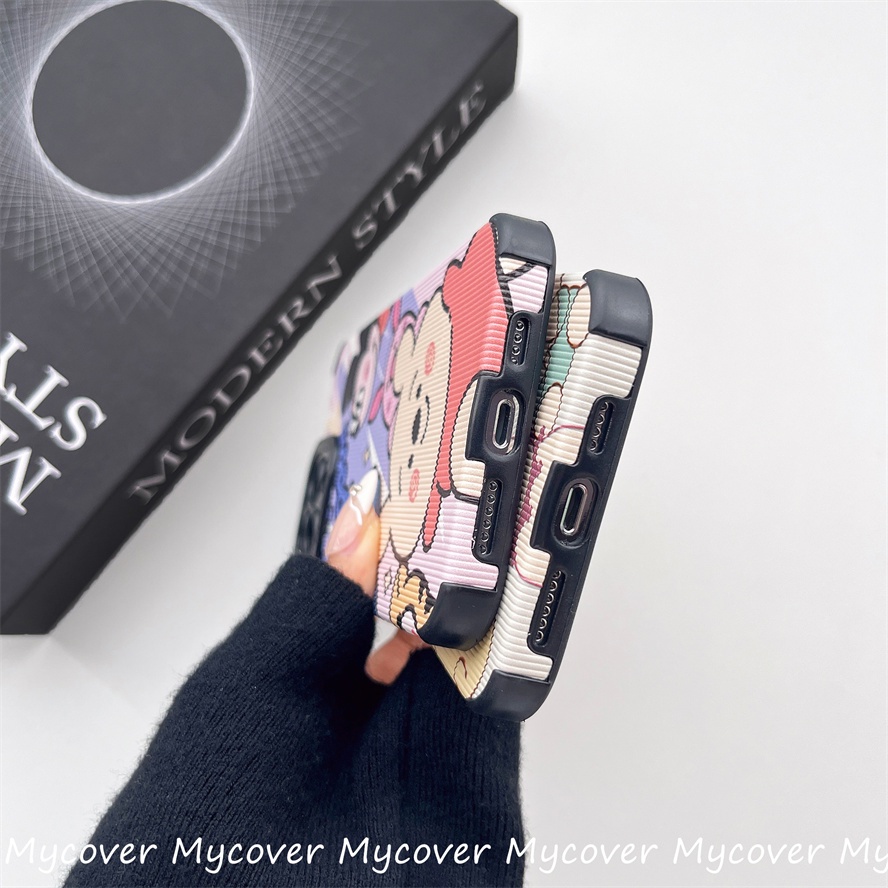 Ốp Điện Thoại TPU Dẻo Họa Tiết Hoạt Hình Dễ Thương Cho iPhone 11 13 12 14 Pro Max X XR Xs Max 6 7 8 Plus