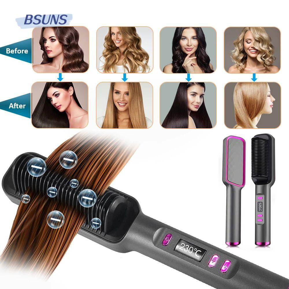 Lược Điện Duỗi Và Uốn Tóc 3 Trong 1 Nhanh Chóng