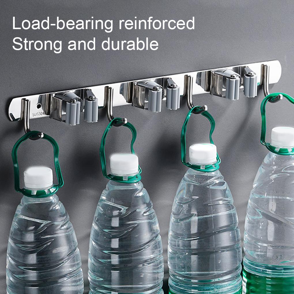 Giá Đỡ Chổi Quét Nhà Gắn Tường Chống Đâm Thủng Không Cần Khoan