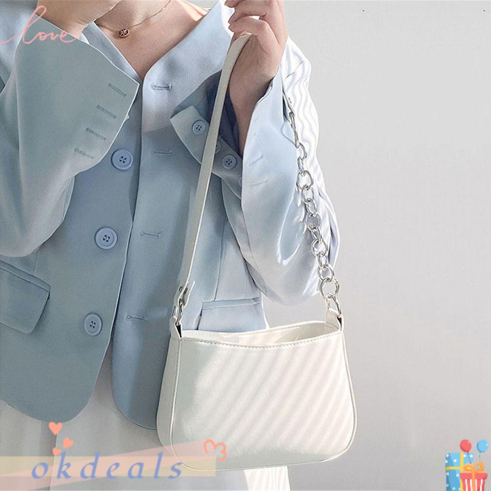 Túi Đeo Vai Màu Trơn Đơn Giản Cho Nữ