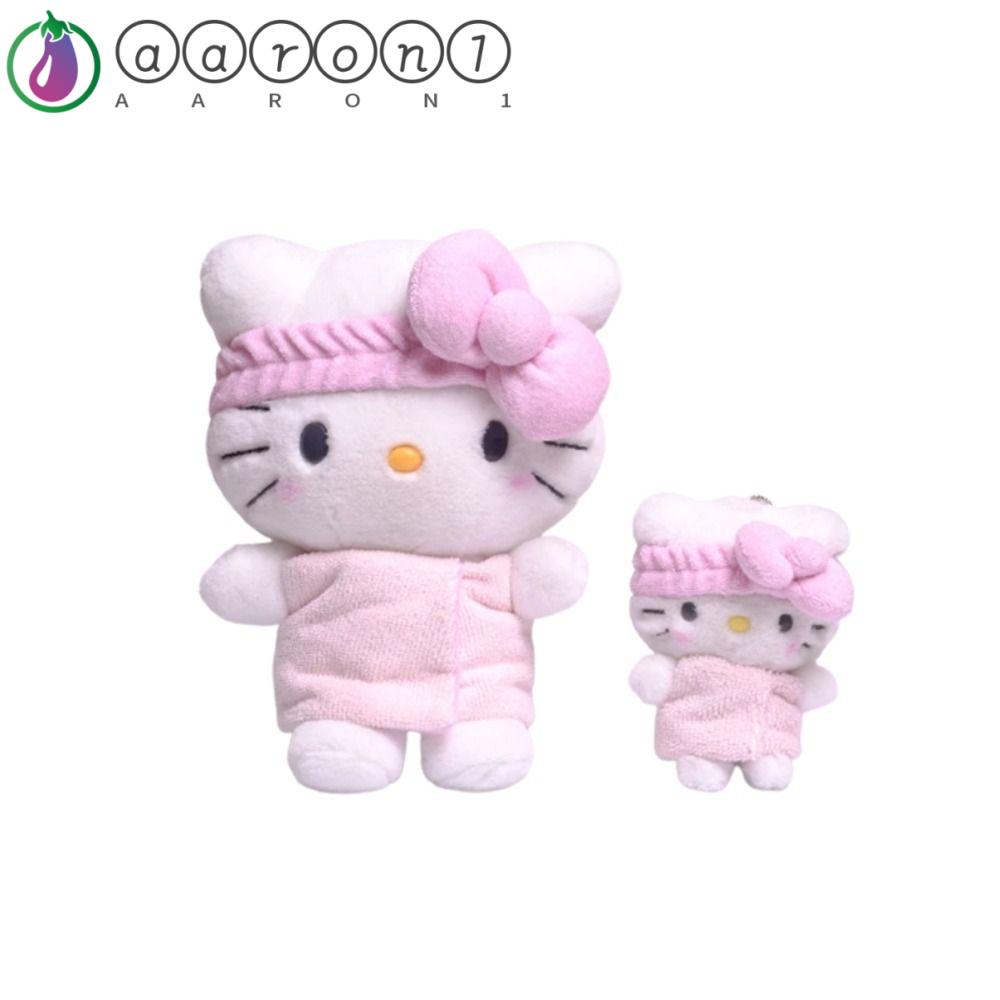 Aaron1 Móc Khóa Hình Mèo Nhồi Bông Mềm Mại Đáng Yêu