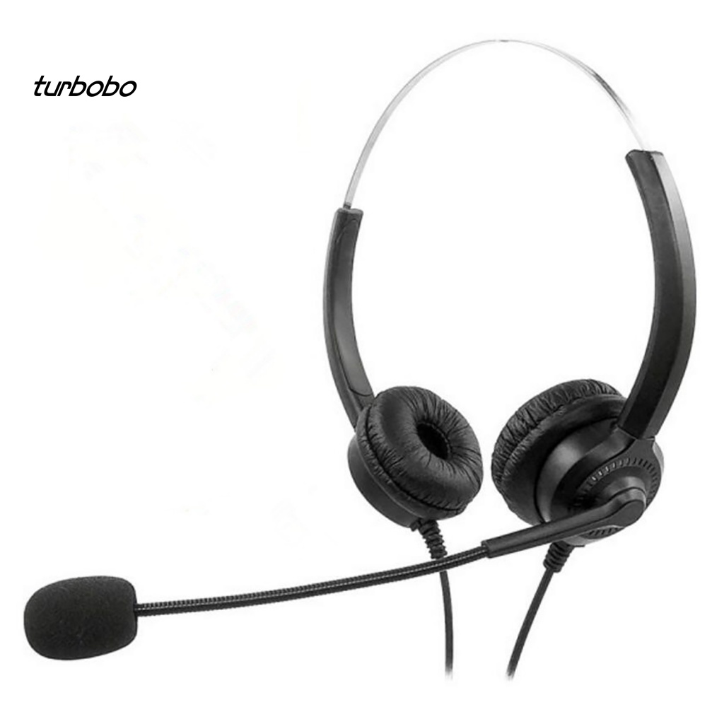 Tai Nghe Điện Thoại Di Động turbobo H300D Giảm Tiếng Ồn Thoáng Khí Cổng 3.5mm RJ9 Cho Văn Phòng / Xe Tải