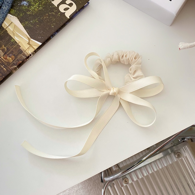 Dây Buộc Tóc Thắt Nơ Lưới Ruy Băng Phong Cách Mới Dành Cho Bé Gái Múa Ba Lê