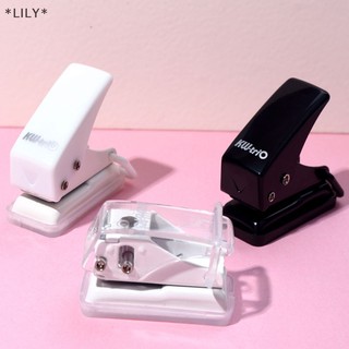 Lily dễ thương mini lỗ duy nhất hình dạng cú đấm cho kế hoạch đĩa vòng tự làm giấy cutter puncher uuu