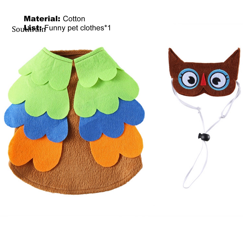Bộ Áo Liền Quần Bằng Vải Cotton Thoáng Khí Hóa Trang Động Vật Cho Cún Cưng Dịp Halloween