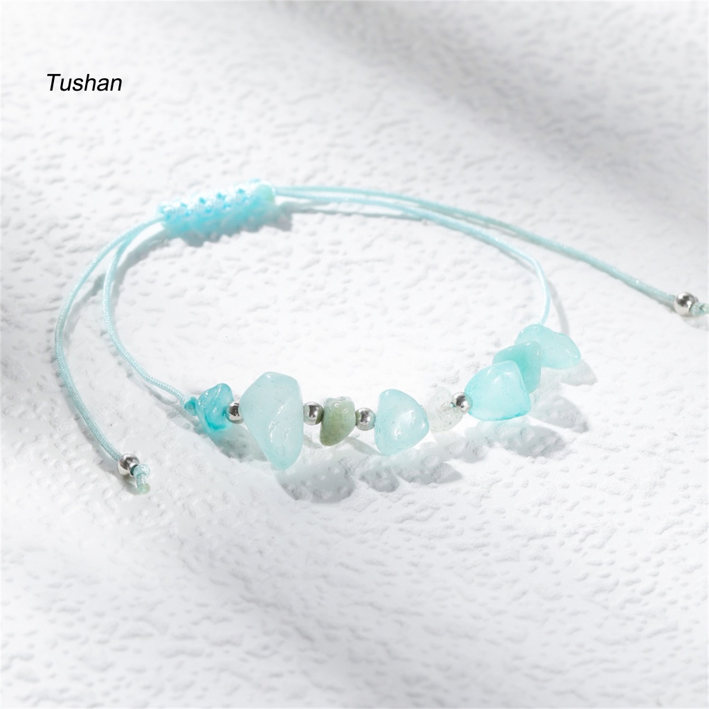 Vòng Đeo Tay Dây Bện Phối Đá Pha Lê Giả Thời Trang Cho Nữ