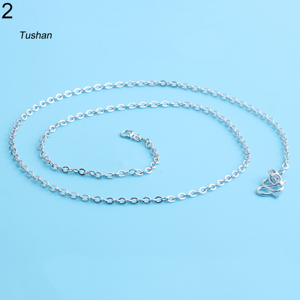 Vòng cổ Mạ Bạc 18 / 16 inch Thời Trang Cho Nữ
