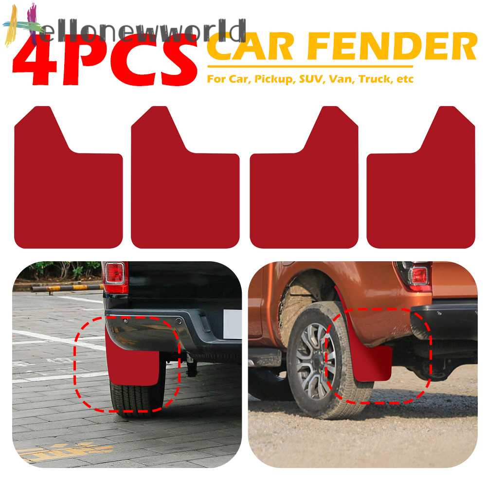 FENDER Set 4 Tấm Chắn Bùn Chuyên Dụng Cho Xe Hơi