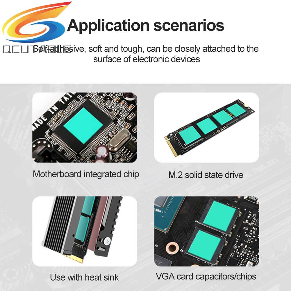 Set 100 Miếng Đệm Dẫn Nhiệt 5W / M.K Cho PS5 / Laptop / Thẻ Video