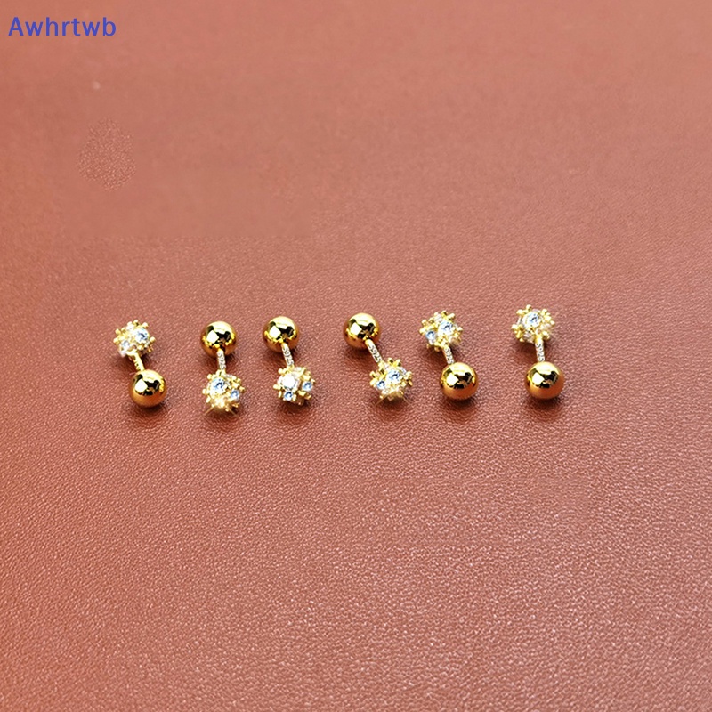 1 Đôi Bông Tai Đính Đá Zircon Thời Trang Dành Cho Nữ Mới