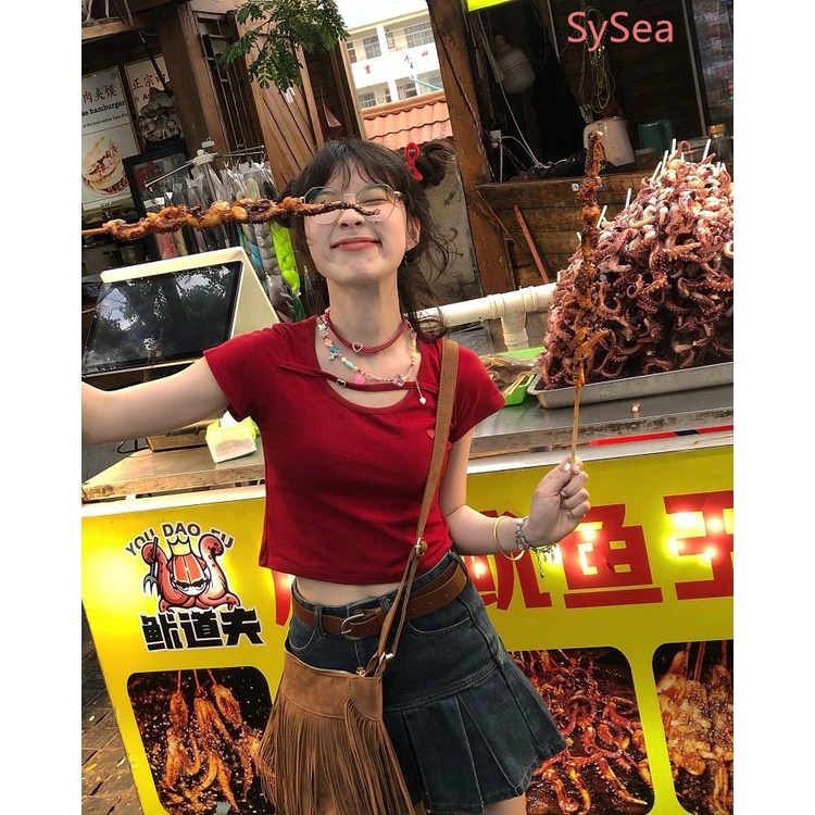 Áo Sơ Mi Dopamine Trái Tim Đa Năng Quyến Rũ Thời Trang Mùa Hè Cho Nữ