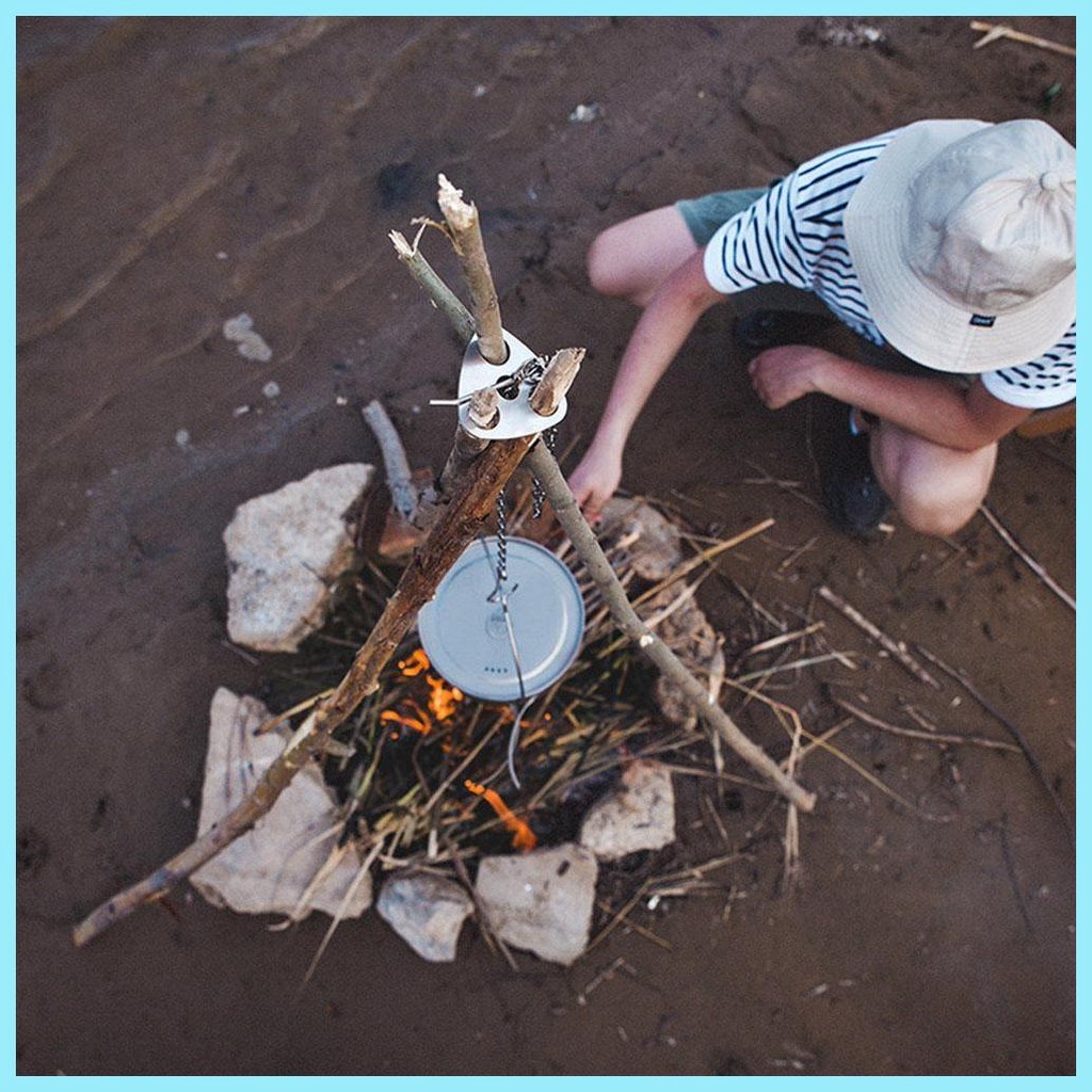 Giá Đỡ Nồi Nấu Ăn Hình Tam Giác Tiện Dụng Mang Theo Du Lịch Cắm Trại