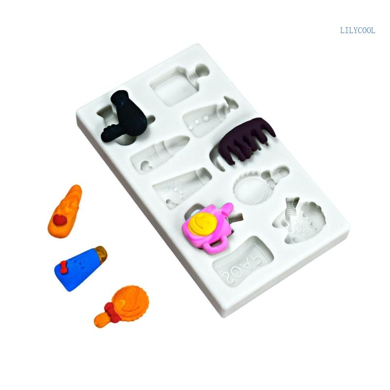Khuôn Silicone Làm Bánh / Sấy Tóc Hình Lược Chải Tiện Dụng