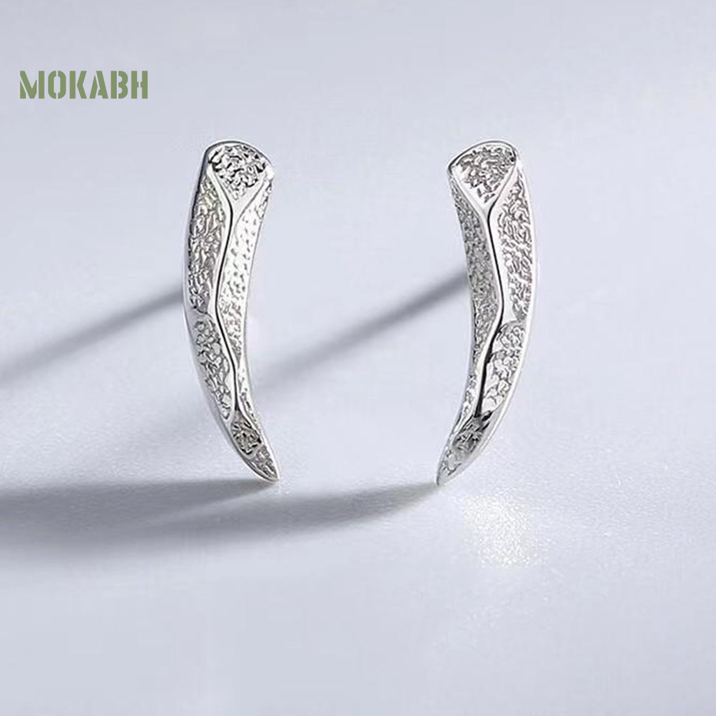 Bông Tai Dạng Móc 2 Móng Vuốt Đơn Giản Cá Tính Thời Trang Punk Hip Hop Có Thể Tháo Rời Làm Quà Tặng Cho Nam