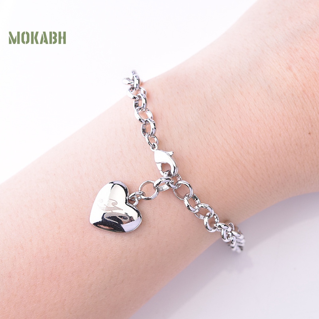 Vòng Đeo Tay Mặt 26 Chữ Cái Thời Trang Nữ Tính