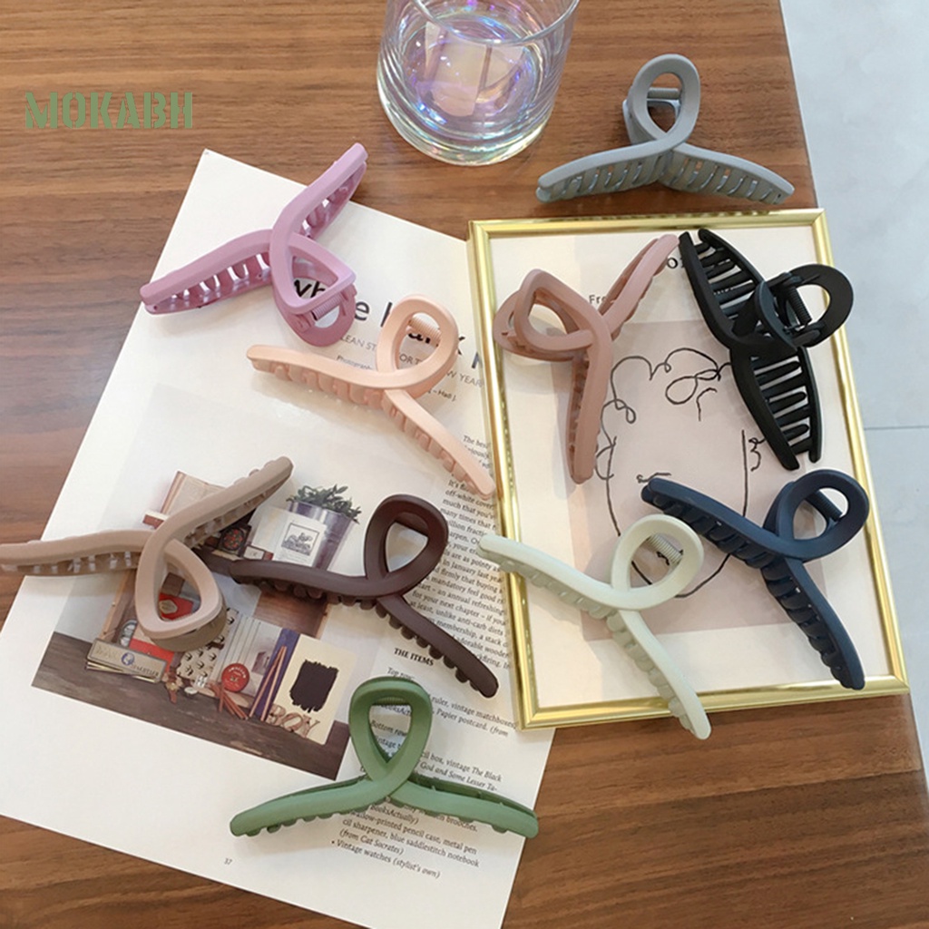 Kẹp Tóc Càng Cua Kết Cấu Mờ Thời Trang Cho Nữ